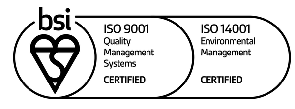 BSI ISO 9001 and ISO 14001 Certified
